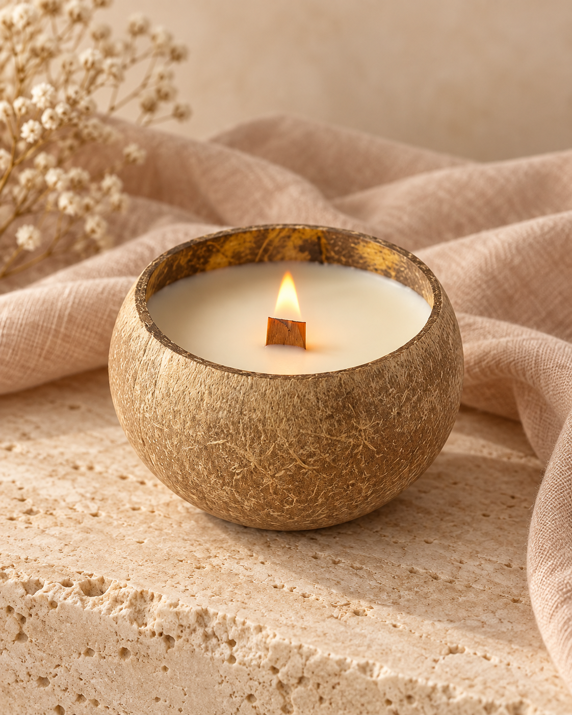 Coconut Shell Scented Candle