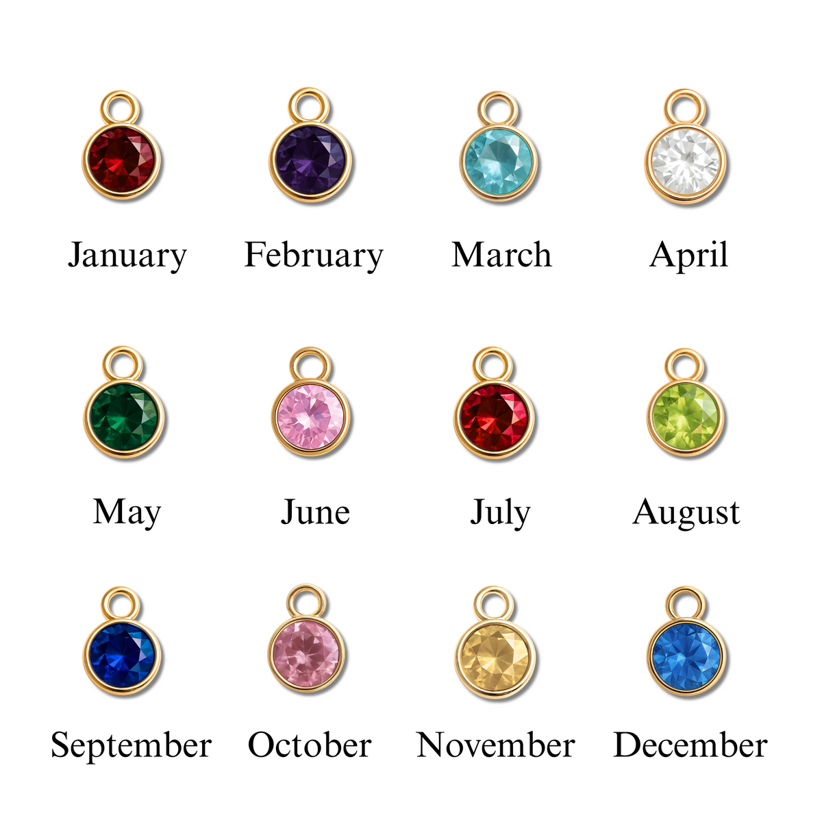 THE MOMENT HEART – Personalized Birthstone Necklace